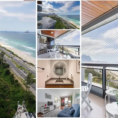 Vista De Cinema Do 19 Andar Da Praia Barra Da Tijuca - Portaria 24H, Estacionamento, Wi-Fi 35Mbps, Ar Condicionado - Banheiro Recem Reformado Río de Janeiro Exterior foto